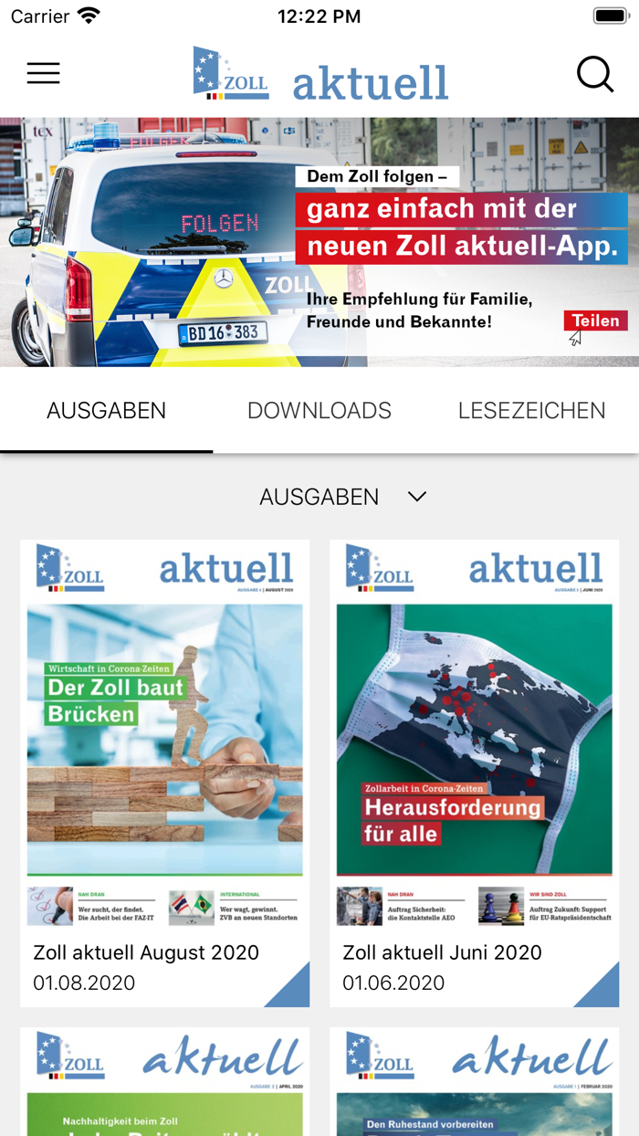 Zoll aktuell