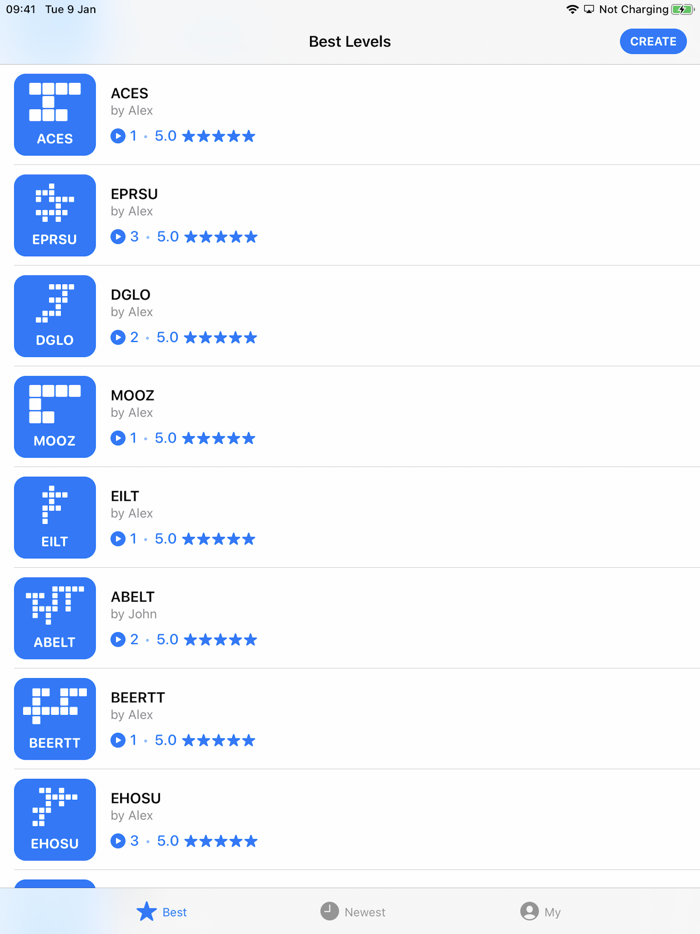 Goo Words Crossword puzzle