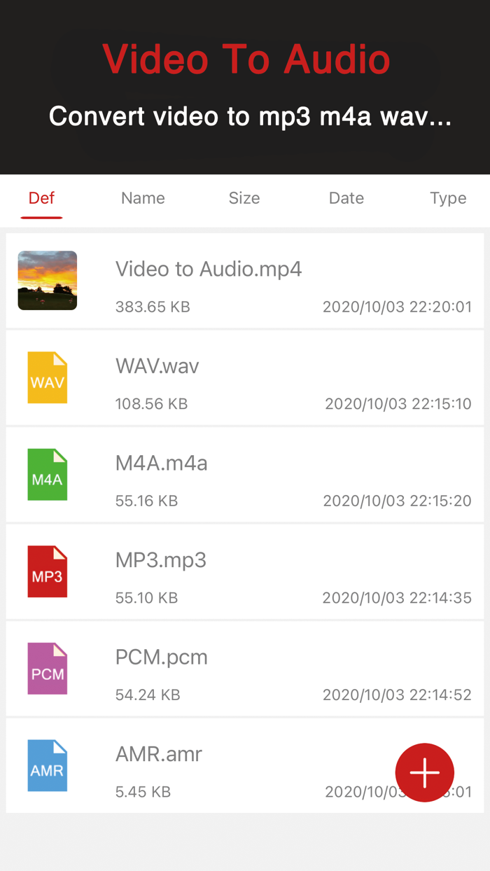 MP3 Converter · video to audio