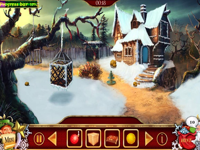 凍ったそり - クリスマス