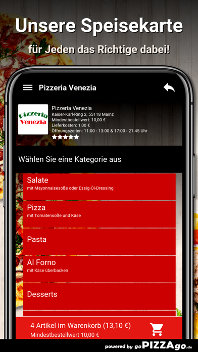 Pizzeria Venezia Mainz Screenshot