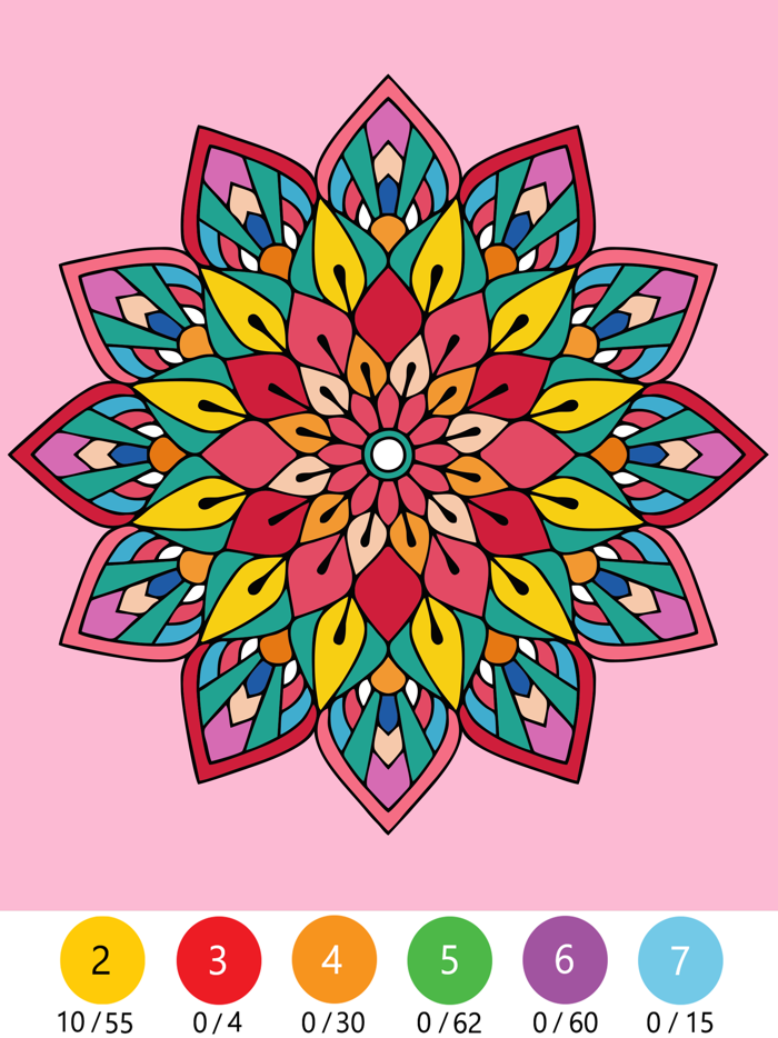 Paint by Number Coloring Book