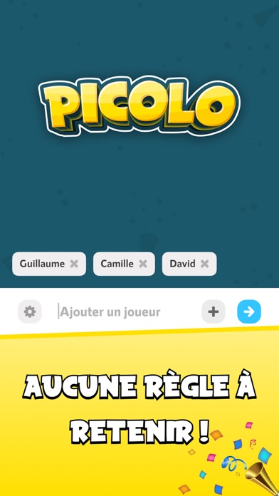 Picolo · Jeu en soirée Picolo · Jeu en soirée