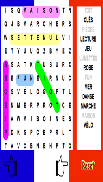 French Word Search - Language Screenshots