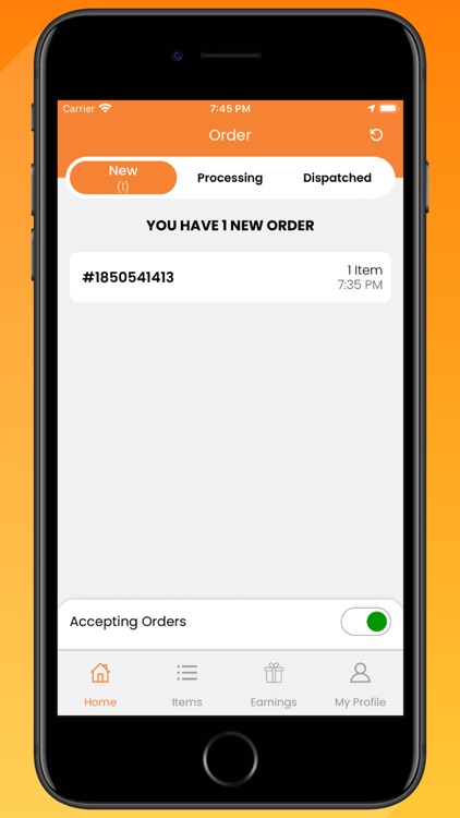 Never miss your orders