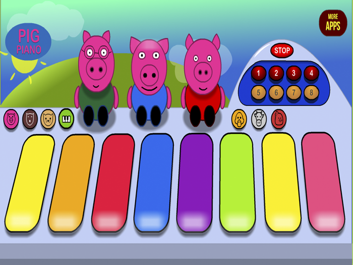 Pig Piano  Friends