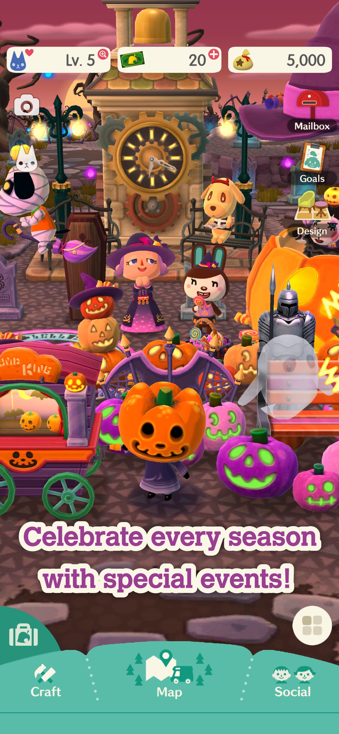 Screenshot do app Animal Crossing: Pocket Camp