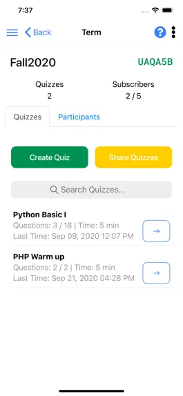 Game screenshot Quiz at Class hack