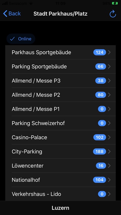 Stadt Parkhaus CH screenshot-5