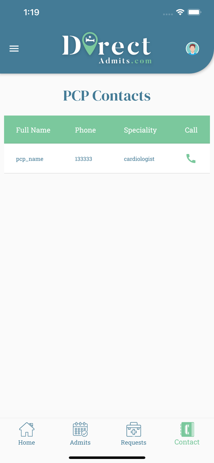 Direct Admit Hospitalist