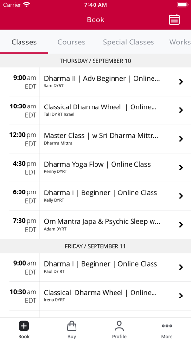 Dharma Yoga Center screenshot 2