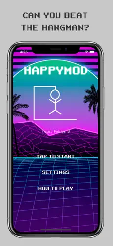 Screenshot 2 HappyMod - Hangman Word iphone