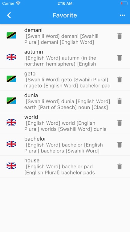 English-Swahili Dictionary screenshot-3