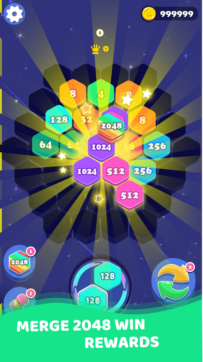 2048 Hexagon Fever