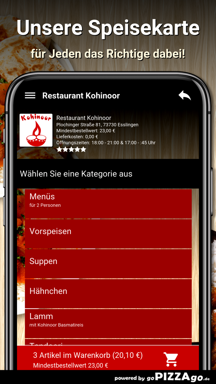 Restaurant Kohinoor Esslingen