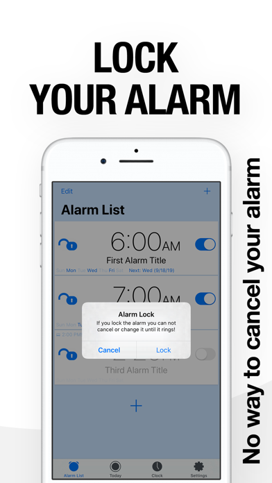 Lockable Alarm Clock screenshot 2