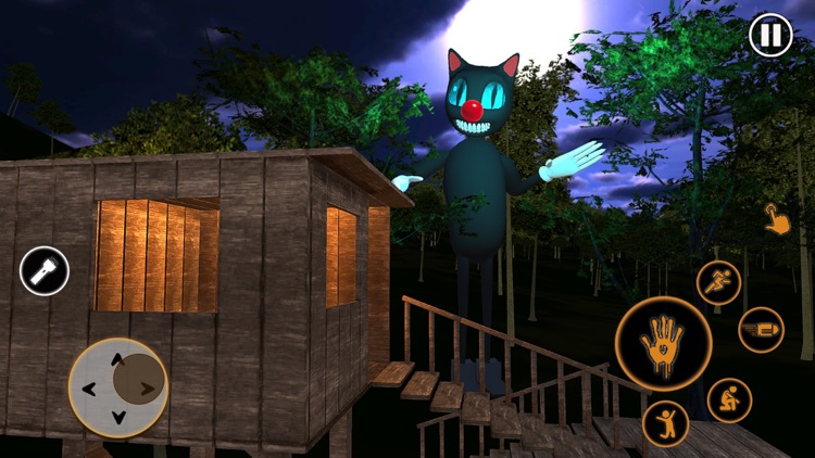 Cartoon Cat Scary Forest Game