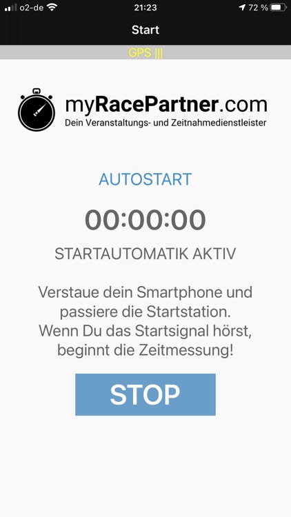 myRacePartner App Timing