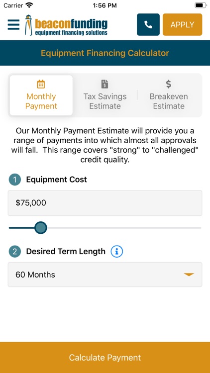 Equipment Financing Calculator screenshot-3