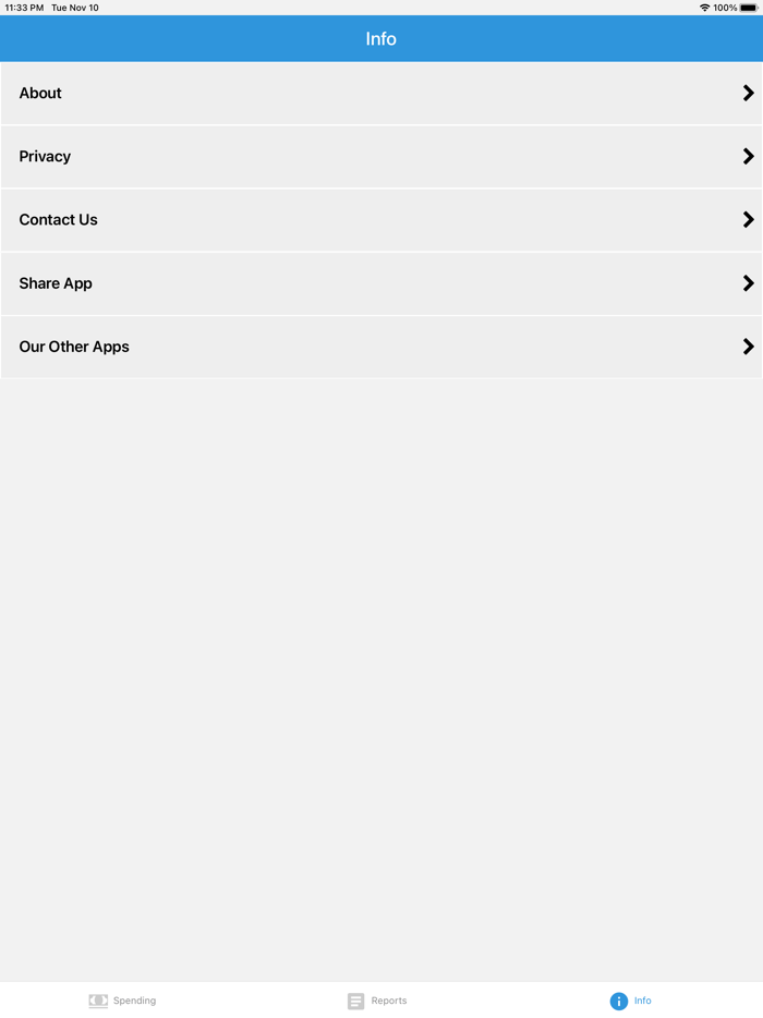 Personal Spending Tracker