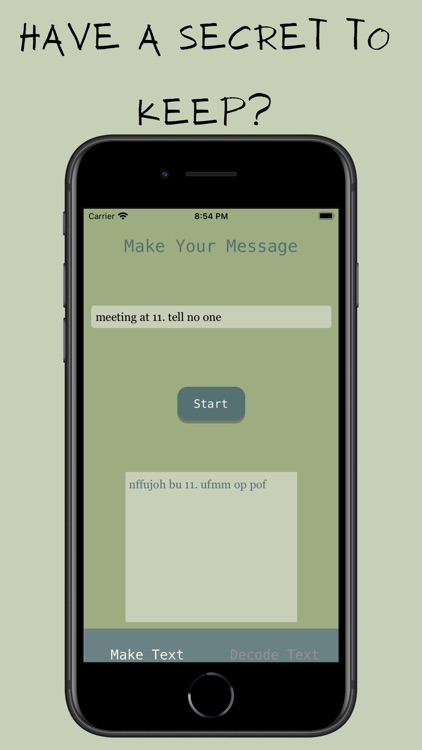 iCipher: Secret Message Maker