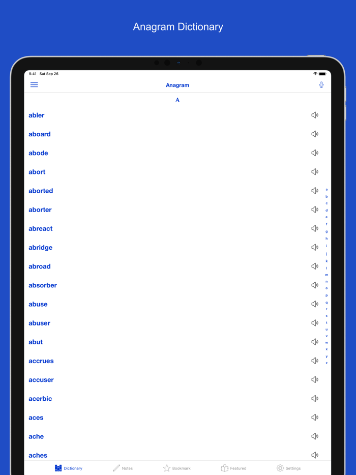 English Anagram Dictionary