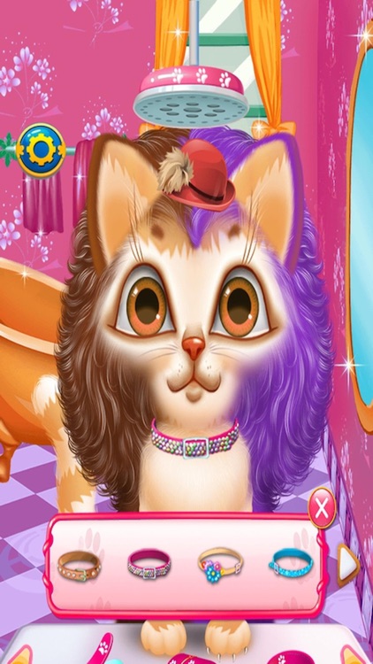 Crazy Cat Hair Salon-Care Game screenshot-3