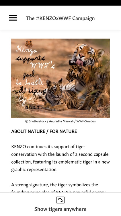 KENZO Tiger