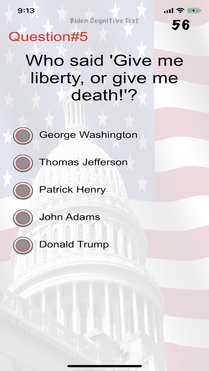 Biden Cognitive Test