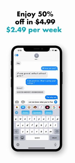 Fancy Keyboard for iPhone