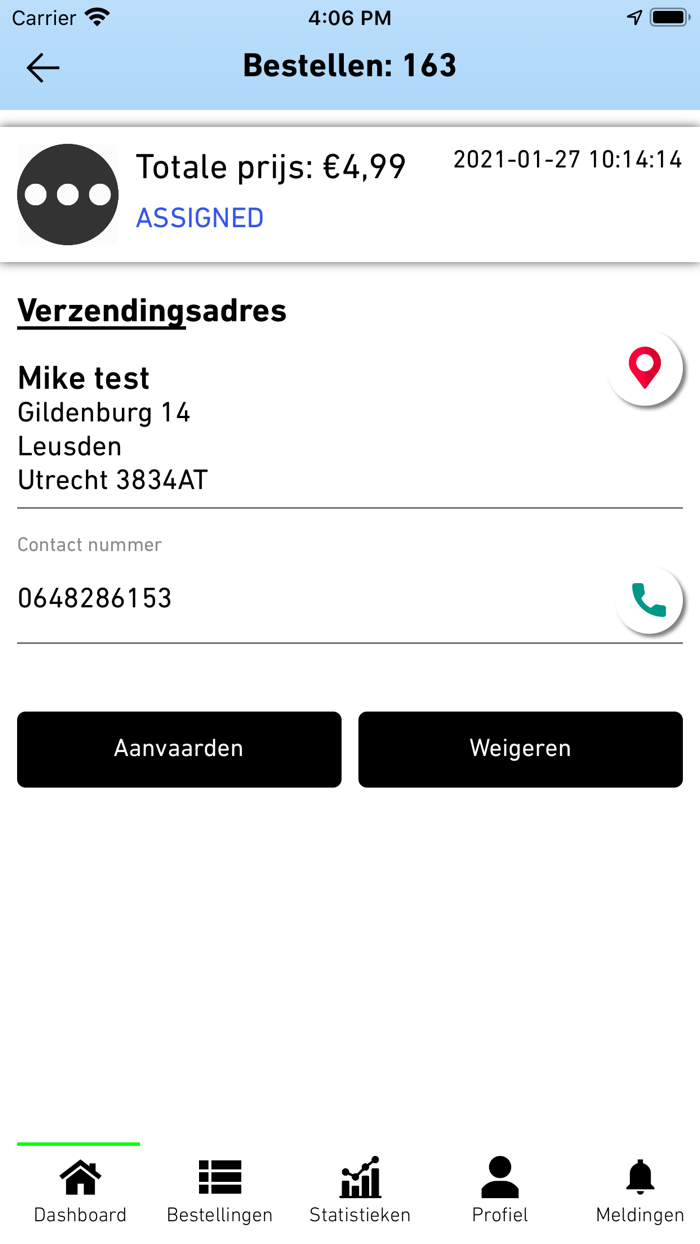 Bezorg app Rapido Express BV