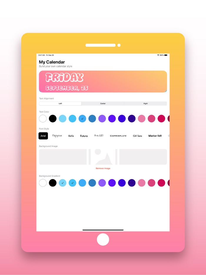 Calendar Widget - Photo Widget