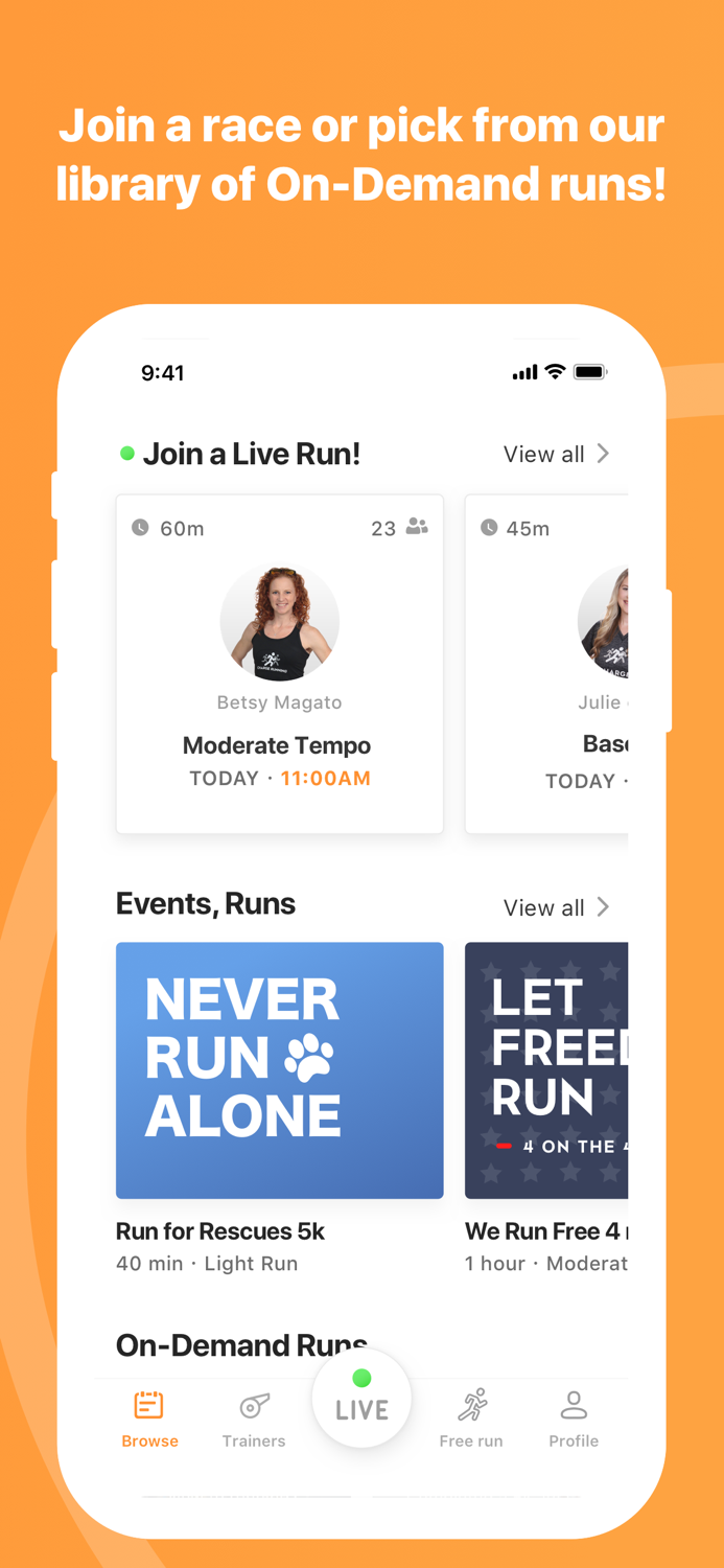 Charge Running Live Coaching
