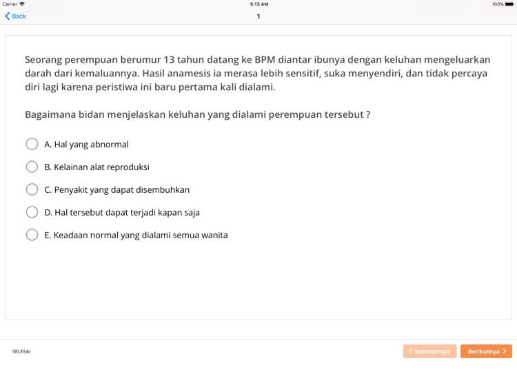 NEO S1 Bidan:Latihan1 for iPad