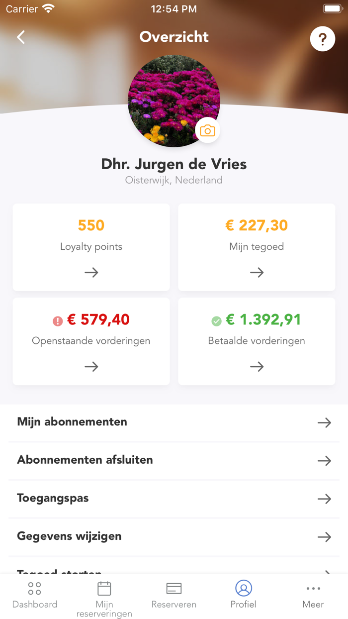 Fitness Paradise Member App