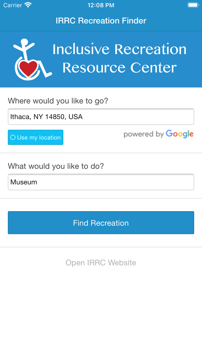 IRRC Recreation Finder