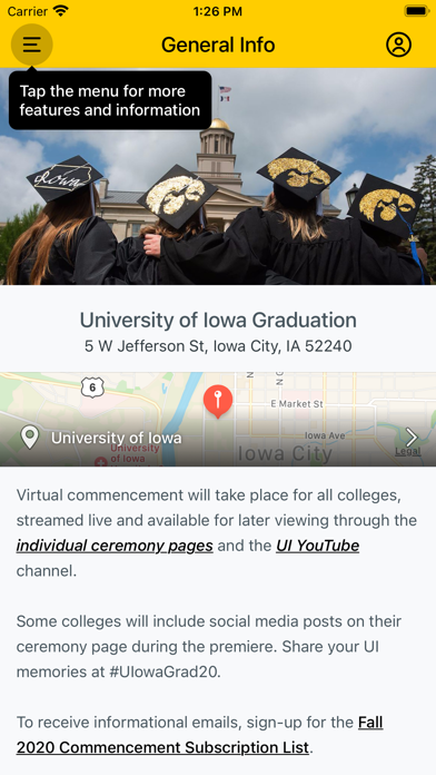 University of Iowa Graduation screenshot 2