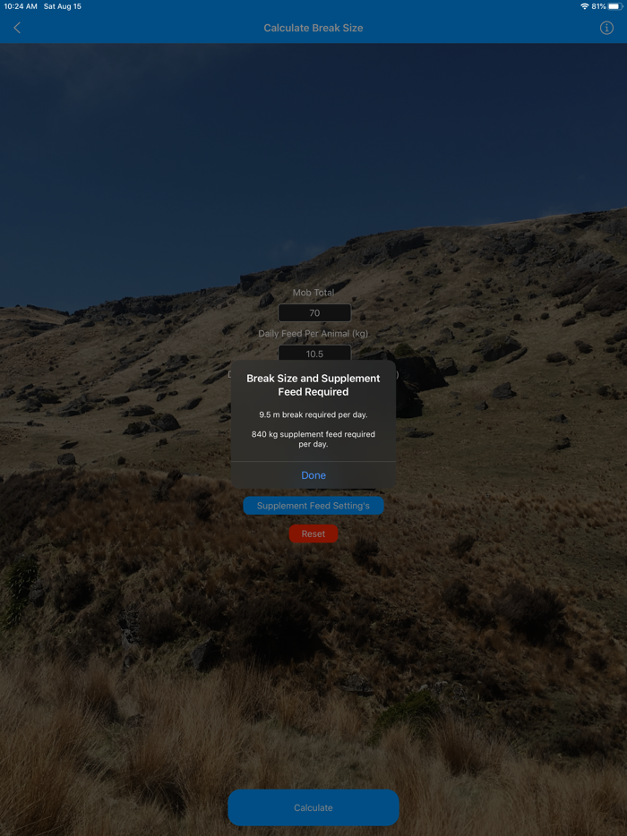 Farmers Grazing Calculator