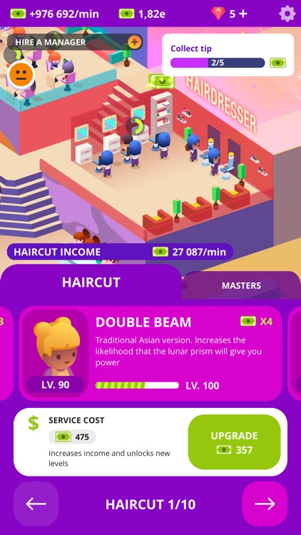 Idle Beauty Salon Clicker screenshot-5