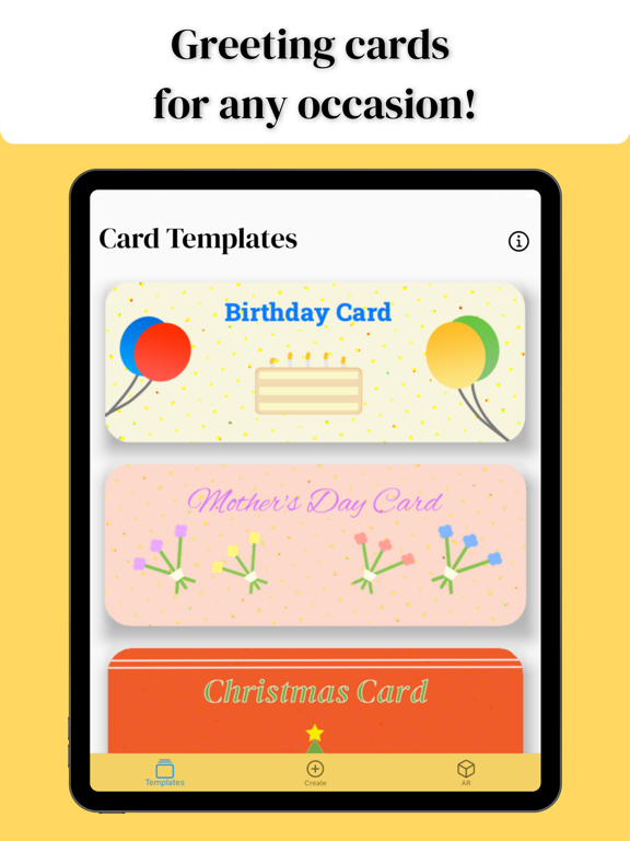 ecards mobile screenshot