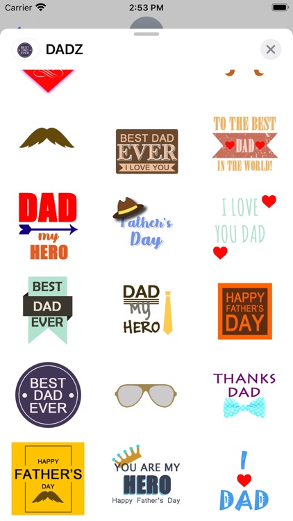 DADZ Father's Day Sticker Pack