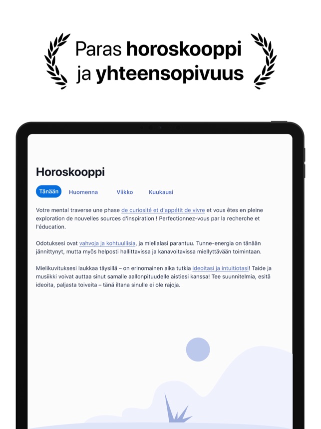 Hint: Horoskooppi & astrologia App Storessa