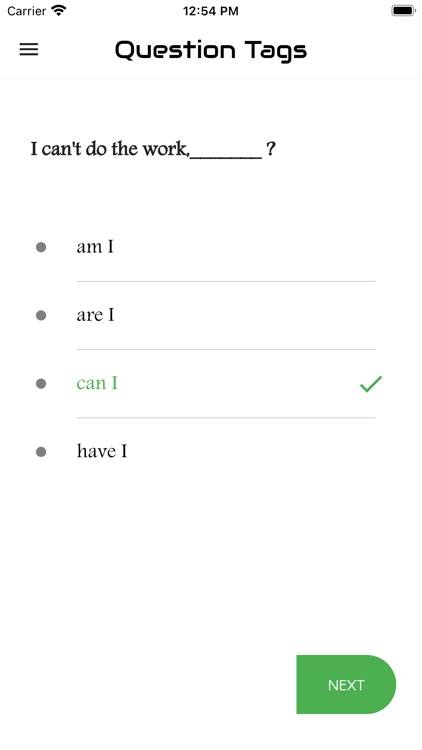 English Question Tags Practice screenshot-3