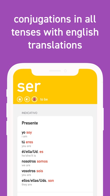 Spanish Verb Conjugator App