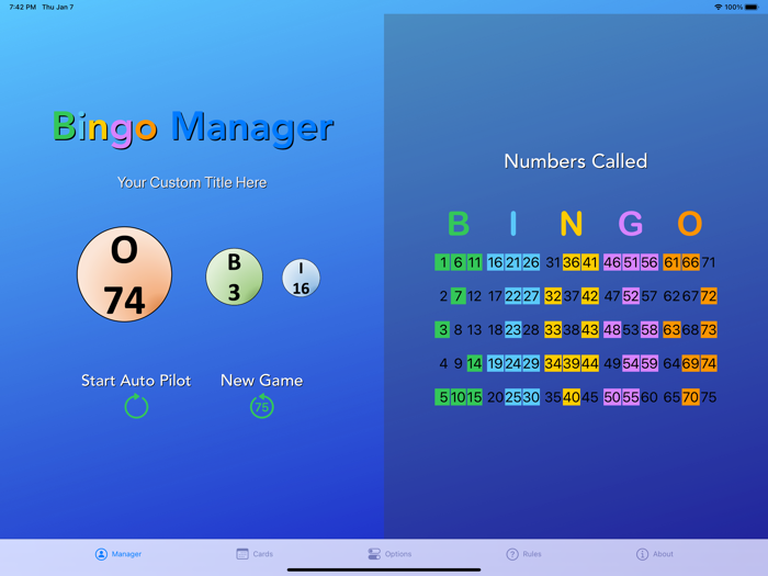 Bingo Manager