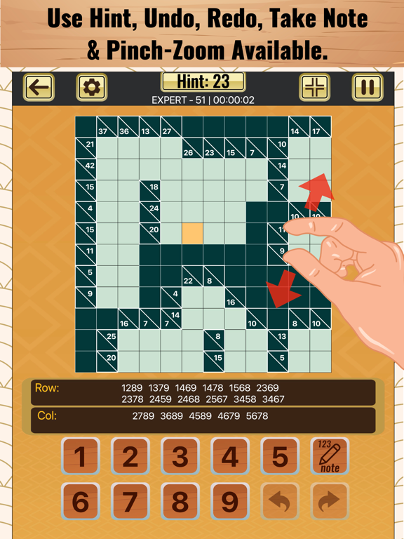 Kakuro Cross Sums Puzzles screenshot 4