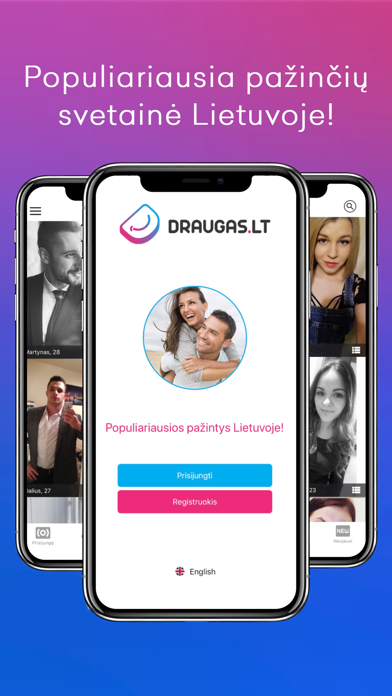 How to cancel & delete Draugas.lt - Pažintys from iphone & ipad 1