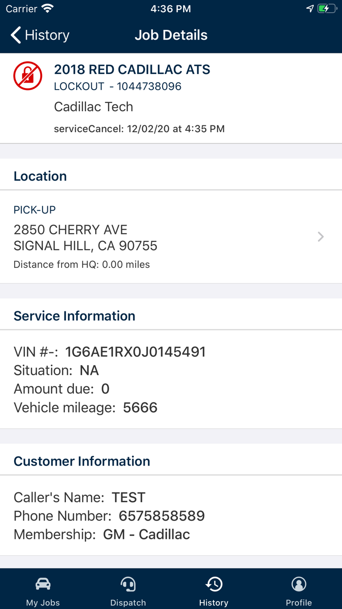 Cadillac Technician Mobile App