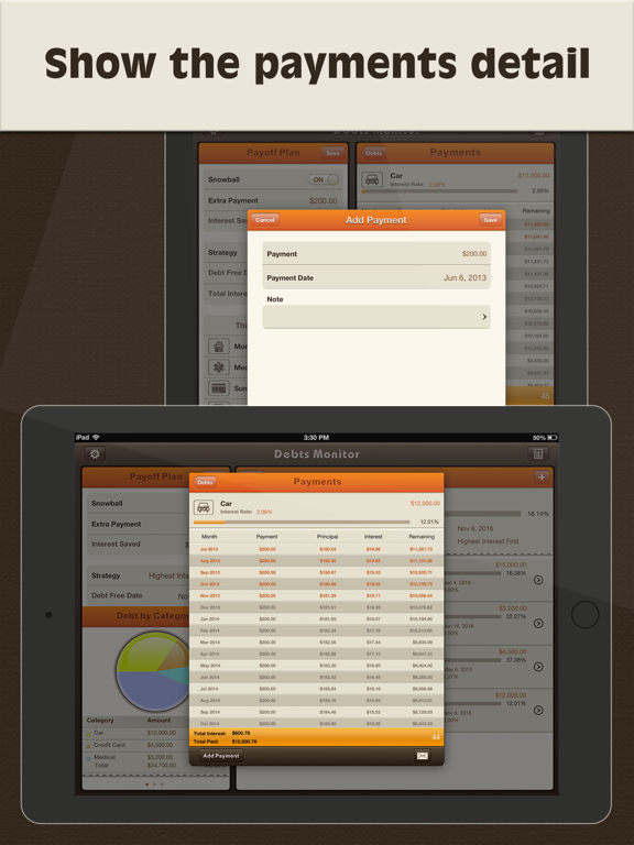 Debts Monitor for iPadのおすすめ画像2