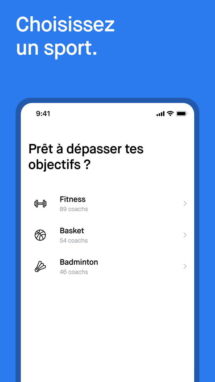 Hitch - Coach sportifs